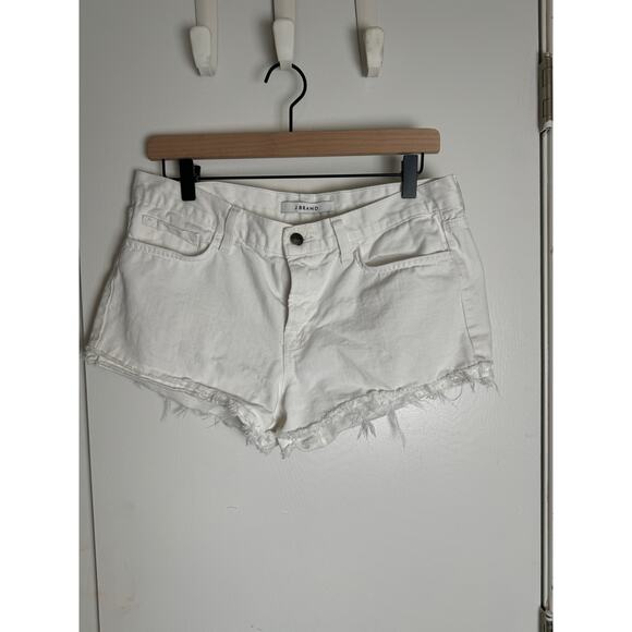 J Brand - Sachi Low Rise Cut Off Short in White, size 28 - Picture 2 of 5